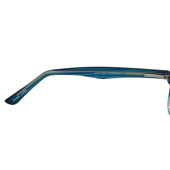 Chelsea Morgan CMM6001 Blue 48-17-135mm Eyeglasses FRAMES ONLY - GOOD - READ - Picture 10 of 13